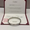 Bracelet Cartier LOVE en or blanc 18 carats, taille 17, coffret complet et certificat