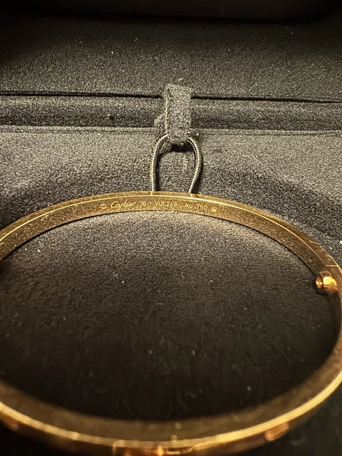 Bracelet Cartier LOVE (petit) Or rose Taille 16