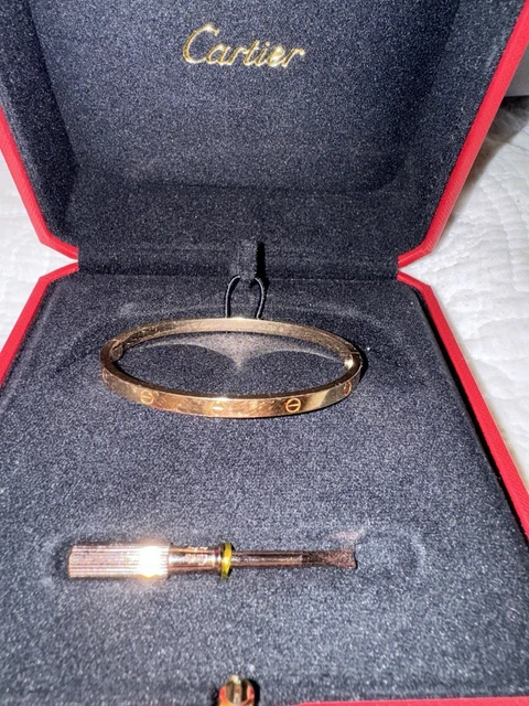 Bracelet Cartier LOVE (petit) Or rose Taille 16