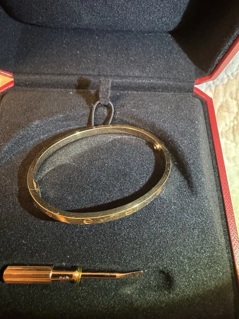 Bracelet Cartier LOVE (petit) Or rose Taille 16