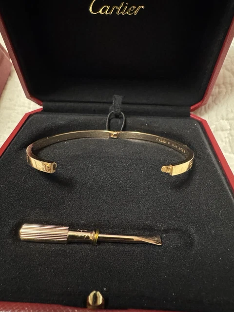 Bracelet Cartier LOVE (petit) Or rose Taille 16