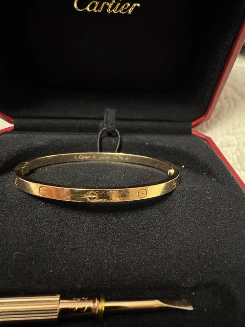 Bracelet Cartier LOVE (petit) Or rose Taille 16