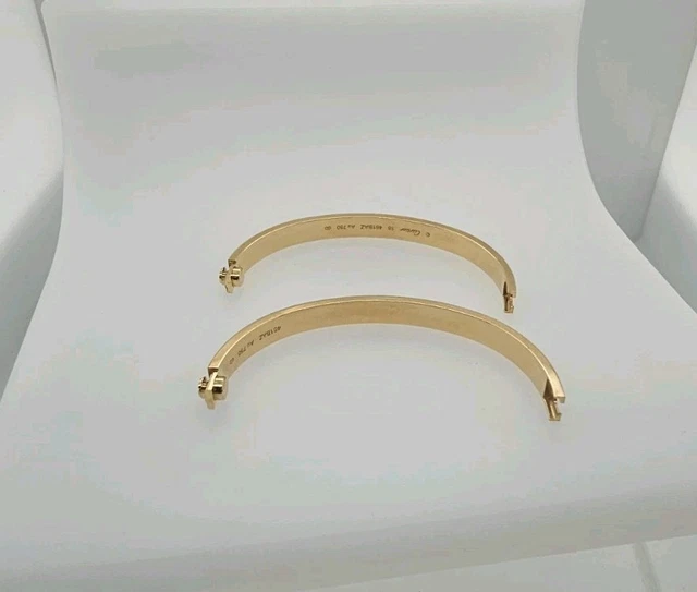 Bracelet Cartier Love en or jaune 18 carats, taille 18, fermoir à vis, neuf, avec boîte et papier
