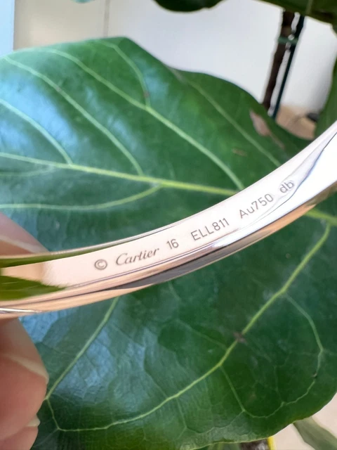 Bracelet Cartier Love en or rose 18 carats, nouvelle version, taille 16, avec boîte et papiers - B4000