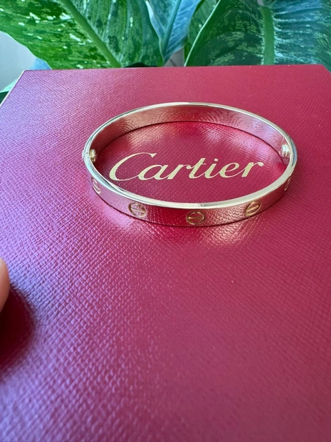 Bracelet Love Cartier en or jaune 18 carats, taille 16, avec boîte et certificat - B4034