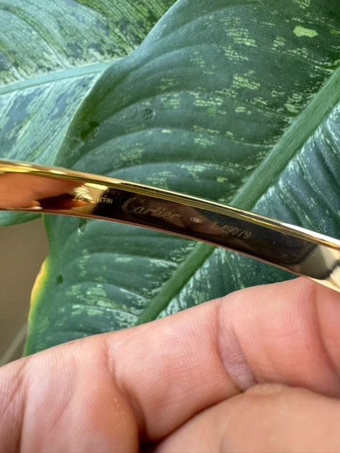 Bracelet Love Cartier en or jaune 18 carats, taille 16, avec boîte et certificat - B4034