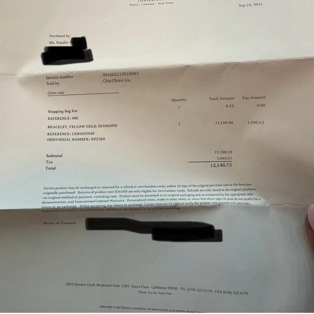 Bracelet Cartier Love 4 diamants 18 carats jaune taille 20 cm