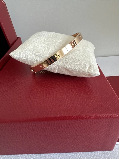 Bracelet Love Cartier - Modèle Classique - Or rose 18 carats - 21 cm - Coffret et certificat 2022
