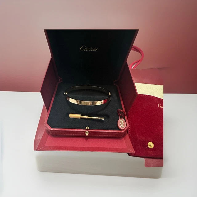 Bracelet Love Cartier - Modèle Classique - Or rose 18 carats - 21 cm - Coffret et certificat 2022
