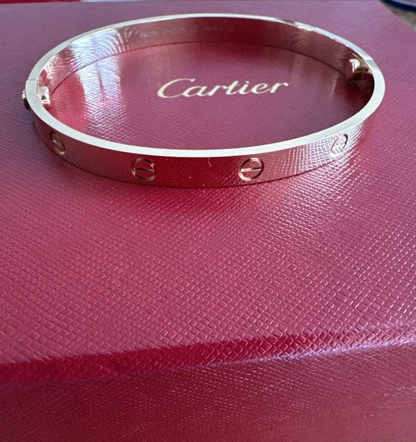 Bracelet Love Cartier - Modèle Classique - Or rose 18 carats - 21 cm - Coffret et certificat 2022