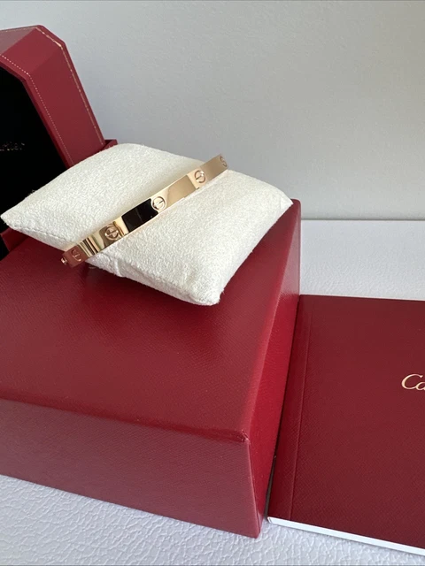 Bracelet Love Cartier - Modèle Classique - Or rose 18 carats - 21 cm - Coffret et certificat 2022