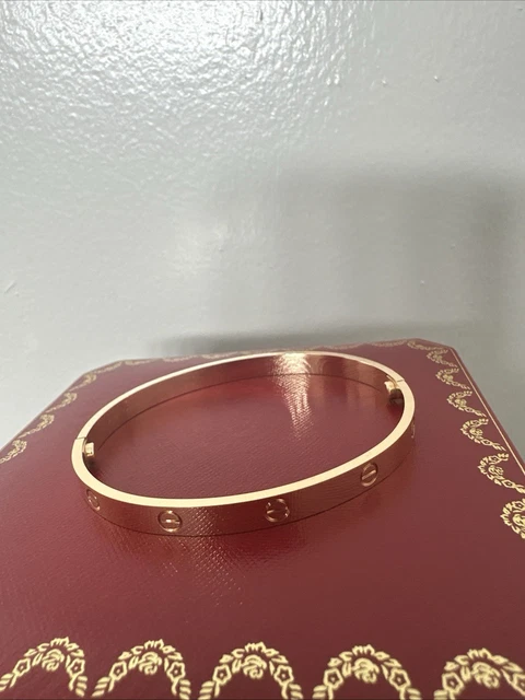 Bracelet Love Cartier - Modèle Classique - Or rose 18 carats - 21 cm - Coffret et certificat 2022