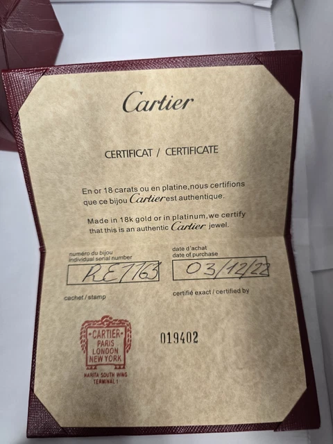 Bracelet Cartier Love Modèle Classique 4 Diamants Or Blanc Taille 17