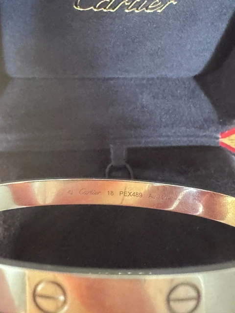 Bracelet jonc vissé Cartier Love en or blanc 18 carats 2022