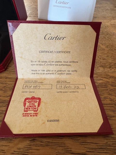 Bracelet jonc vissé Cartier Love en or blanc 18 carats 2022