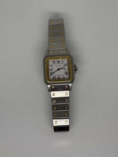 Montres Cartier Santos Date Réf. 81036288 Cadran Blanc Automatique 29 mm 2961