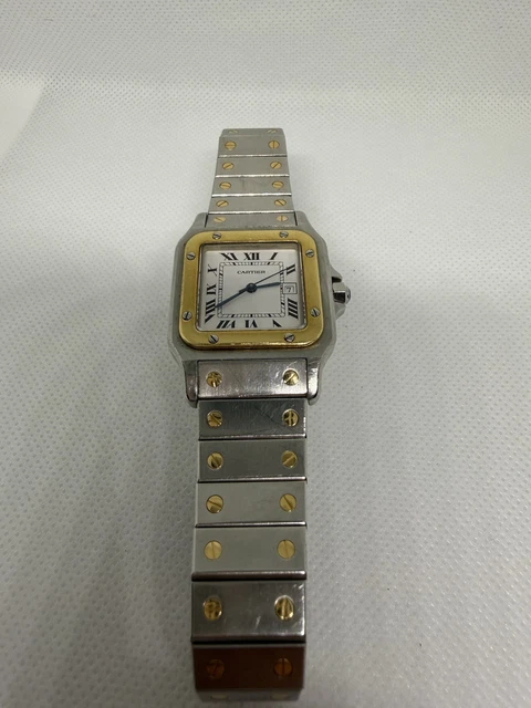 Montres Cartier Santos Date Réf. 81036288 Cadran Blanc Automatique 29 mm 2961