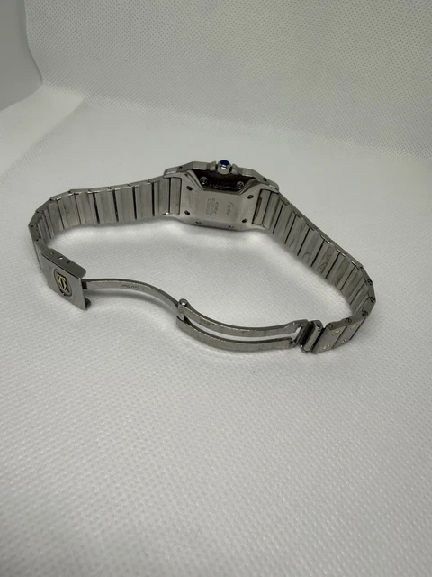 Montres Cartier Santos Date Réf. 81036288 Cadran Blanc Automatique 29 mm 2961