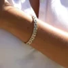 Bracelet Cartier Panthère à 3 rangs en or jaune 18 carats, très bon état