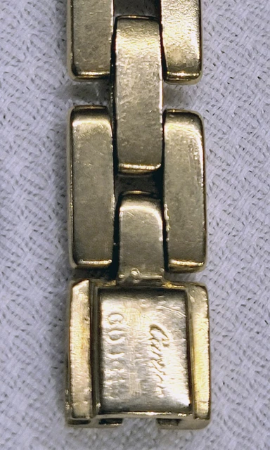 Bracelet Cartier Panthère à 3 rangs en or jaune 18 carats, très bon état