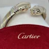 Bracelet Cartier Panthère Cougar Trinity en or jaune, blanc et rose 18 carats, service 2025
