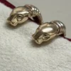 Boucles d'oreilles Trinity Cartier Panthère Cougar en or jaune, blanc et rose 18 carats, service 2025