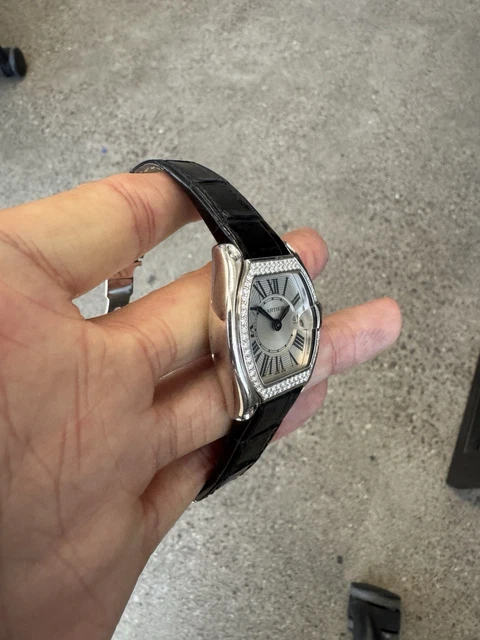 Cartier Roadster 2723 WE5002X2 18K WG Diamond Quartz 30mm Box Papers