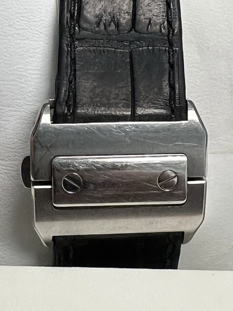 Montre Cartier Santos 100 XL Chronographe Acier Inoxydable pour Homme, avec boîte et papiers W20090X8