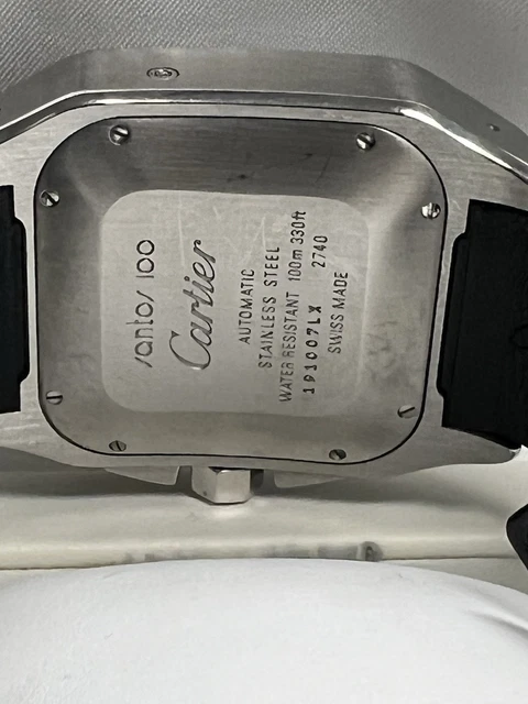 Montre Cartier Santos 100 XL Chronographe Acier Inoxydable pour Homme, avec boîte et papiers W20090X8