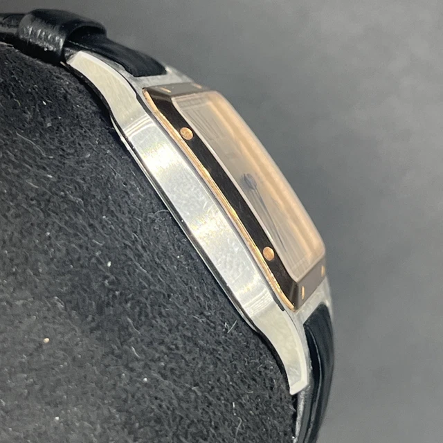 Montre homme Cartier Santos Dumont W2SA0011, cadran argenté, boîte et papiers