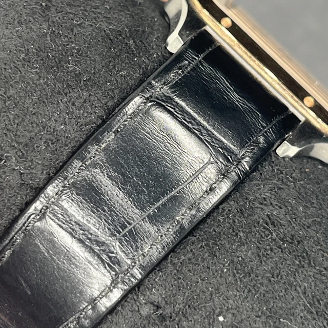 Montre homme Cartier Santos Dumont W2SA0011, cadran argenté, boîte et papiers