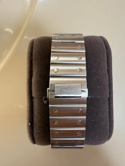 Montre Cartier Santos à cadran vert, grande taille, WSSA0062