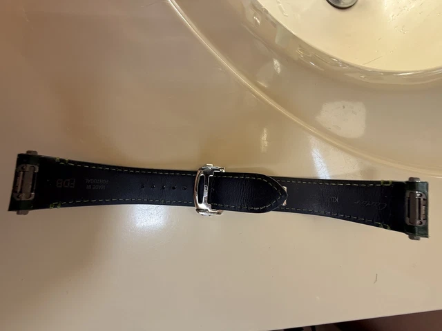 Montre Cartier Santos à cadran vert, grande taille, WSSA0062