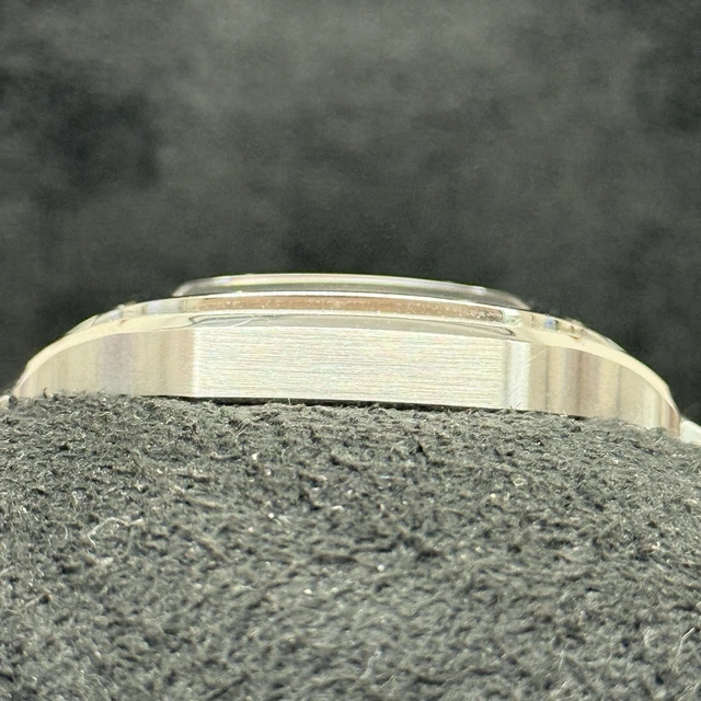 Montre Cartier Santos en acier, automatique, 35 mm, cadran bleu, bracelet WSSA0063