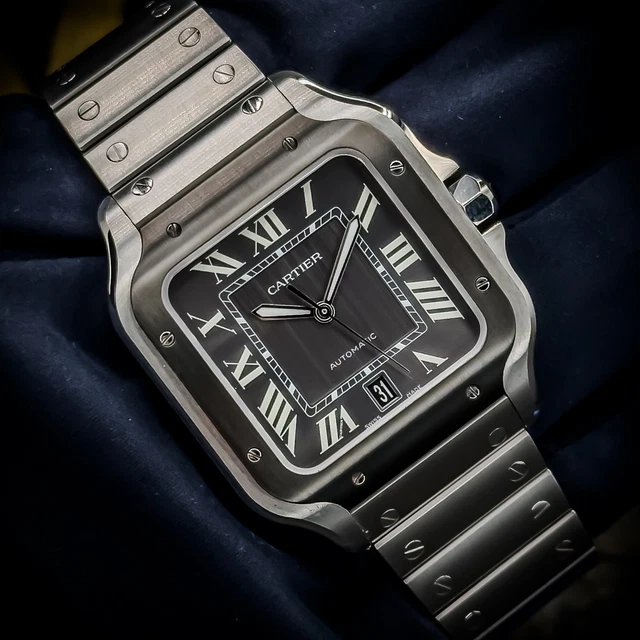 Bracelet Cartier Santos WSSA0037, excellent modèle complet, modèle X-tra Factory, 2022, 39,8 mm, grand modèle