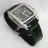 Montre Cartier Santos Wssa0062 Grand Modèle Cadran Vert SS Coffret Carte de Garantie