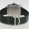 Montre Cartier Santos Wssa0062 Grand Modèle Cadran Vert SS Coffret Carte de Garantie