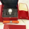 Montre Cartier Santos de Cartier Medium en acier inoxydable WSSA0029, coffret et papiers