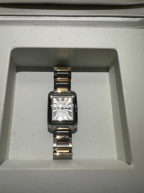 Montre Cartier Tank Anglaise Petit Acier / Or Femme W5310036
