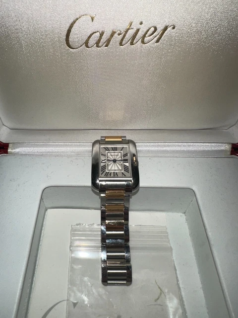 Montre Cartier Tank Anglaise Petit Acier / Or Femme W5310036