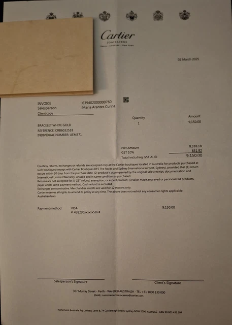 Bracelet manchette Love en or blanc Cartier 18