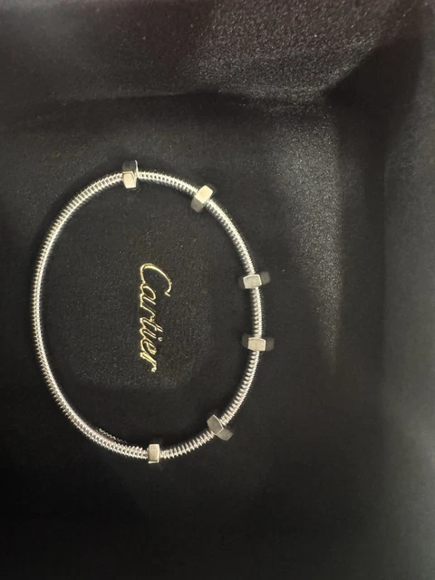 Bracelet Cartier Écrou en or blanc, taille 18