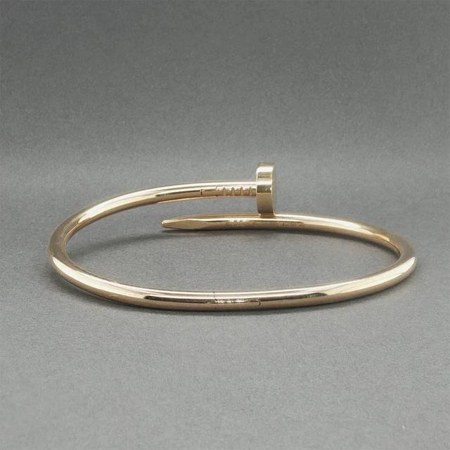 Estate Cartier 18K Rose Gold Juste En Clou Classic Bracelet