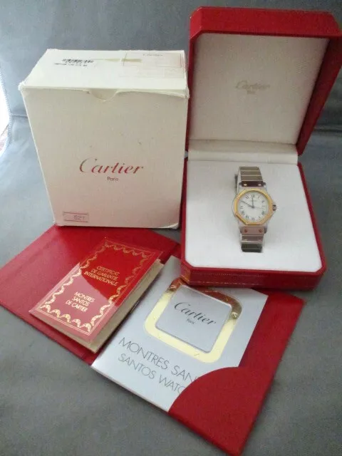 *Authentique* Rare CARTIER Santos Octagon 187902 État incroyable dans sa boîte !