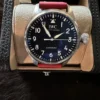 Montre IWC Big Pilot 43 mm avec 2 bracelets OEM, garantie d'usine, ensemble complet - Cadran noir