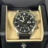 Montre d'aviateur chronographe IWC, cadran noir 43 mm