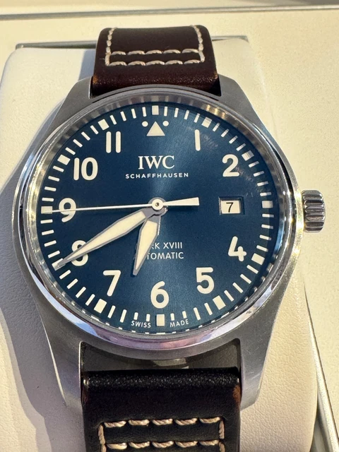 Montre d'aviateur IWC IW327010 Le Petit Prince Mark XVIII - Cadran bleu - Automatique