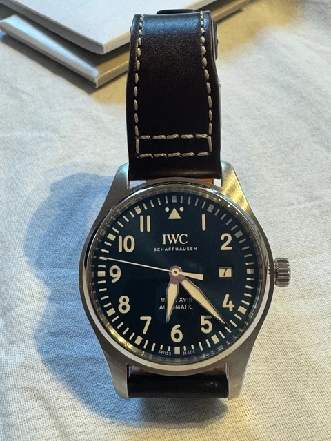 Montre d'aviateur IWC IW327010 Le Petit Prince Mark XVIII - Cadran bleu - Automatique