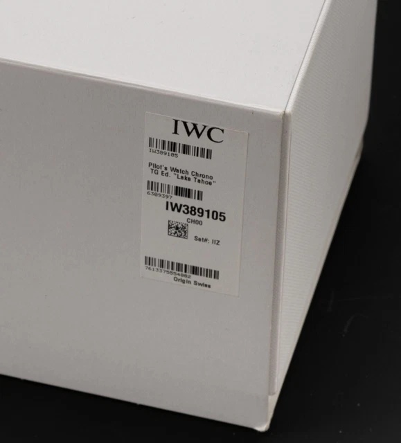 Montre IWC Lake Tahoe TOP GUN Pilot Chrono Ref. IW389105 PRE-RELEASE 03/03/2022 !