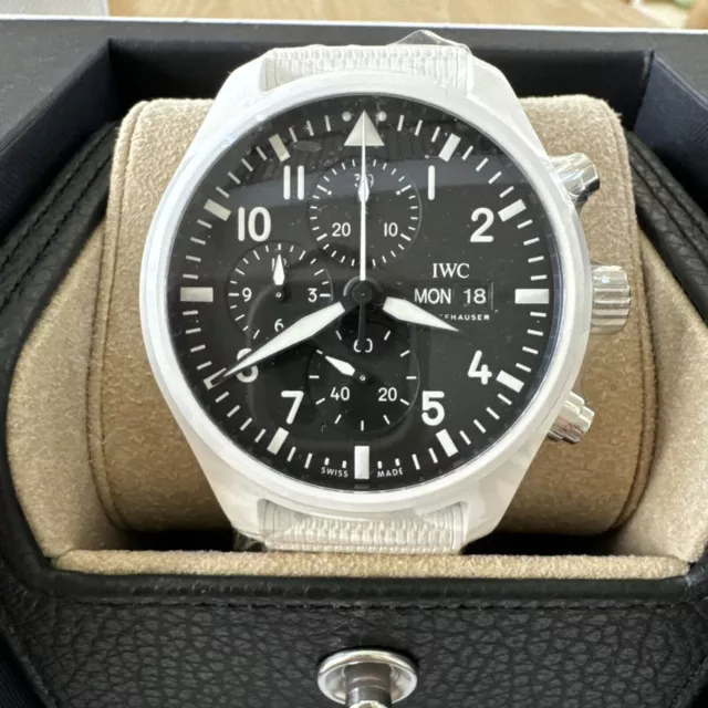 Montre chronographe IWC Pilot Top Gun Lake Tahoe IW389105 en céramique blanche 45 mm [NEUF]